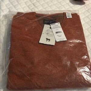 Massimo Dutti Men's Rust Sweater
